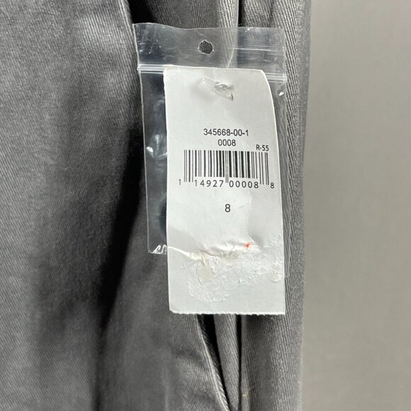 NEW Gap Pants Womens 8 gray chino aubrey classic preppy vintage - Picture 5 of 12